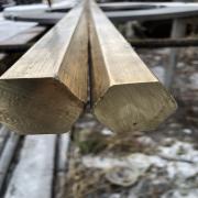 Шестигранник латунный 7 п/тв ПТ, длина 3 м, марка Л63